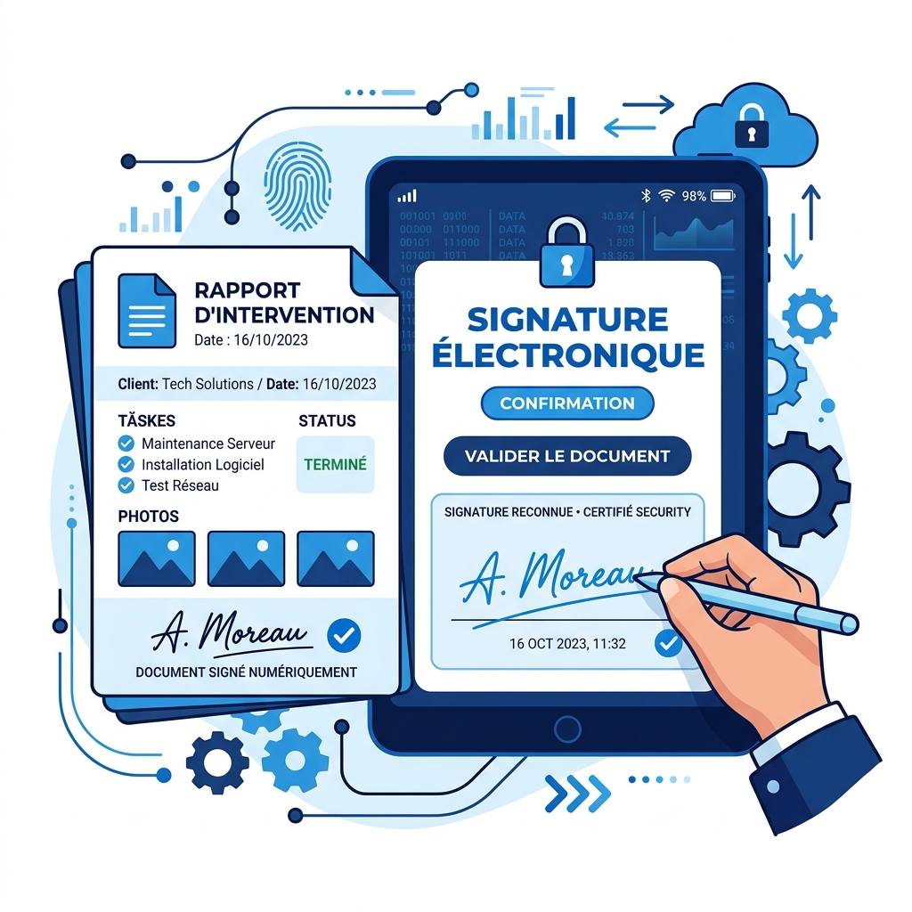 Signature Électronique & Rapports PDF